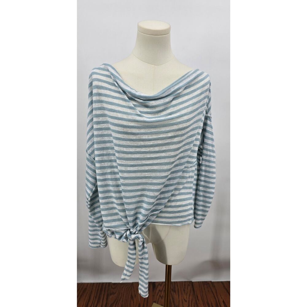 Intimately Free People
Blue Grey Love Lane Knotted Striped Top